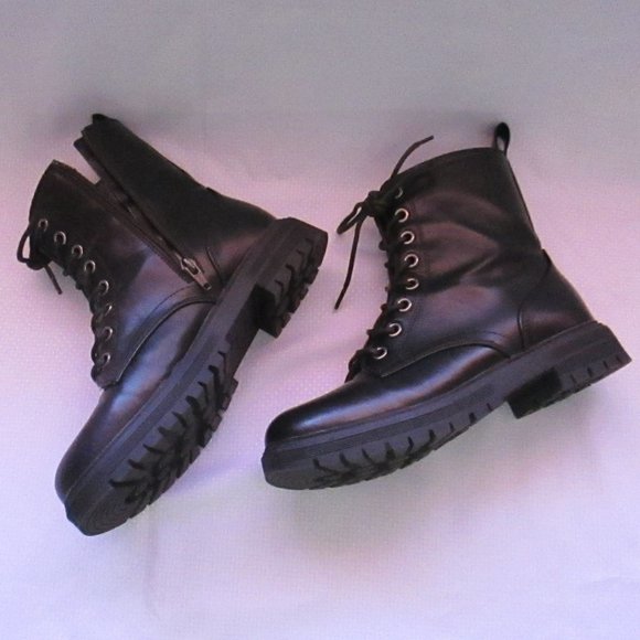 💥SO REINDEER WOMEN’S COMBAT BOOTS BLACK💥 WORN ONCE. EXCELLENT CONDITION; tag. - Picture 16 of 16